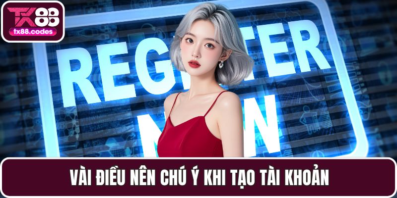 Vài điều nên chú ý khi tạo tài khoản